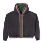 3 Zip Splice Gv Gallery Hoodie fron view on white background for raspberryhills.